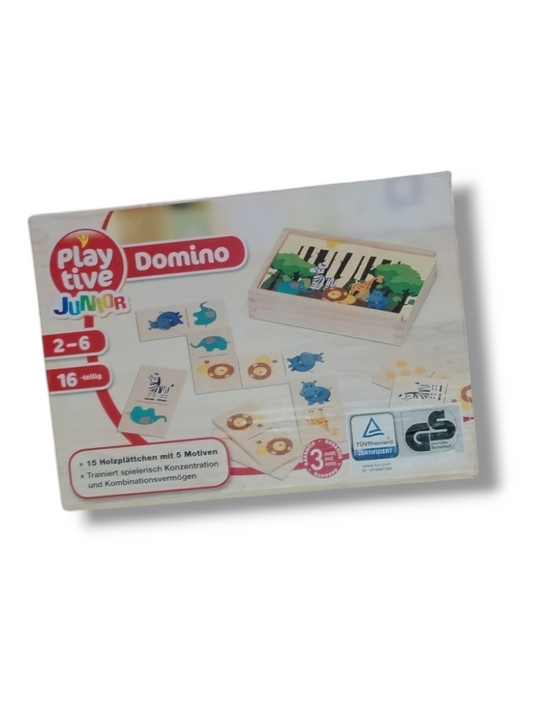 Holz Domino für Kinder über drei Jahre.